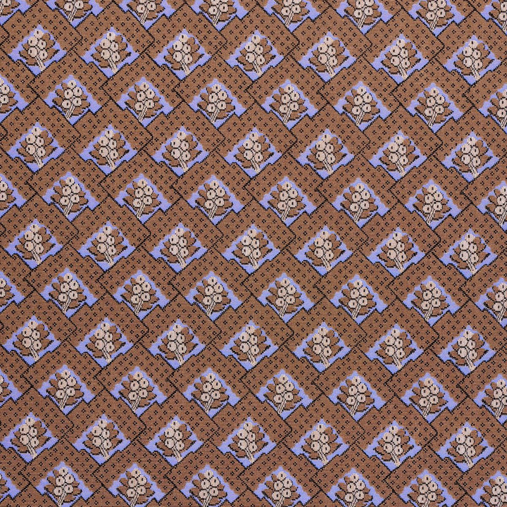Blair Silk Pingl Charlton Brown 81601 by Schumacher Designer Fabric Williamsburg 6.71" - Swanky Fabrics -