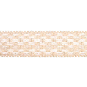 Crawford Check Tape Medium Coffee 81632 by Schumacher Designer Trim