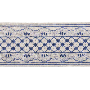 Davison Scalloped Tape Washington Blue 81650 by Schumacher Designer Trim