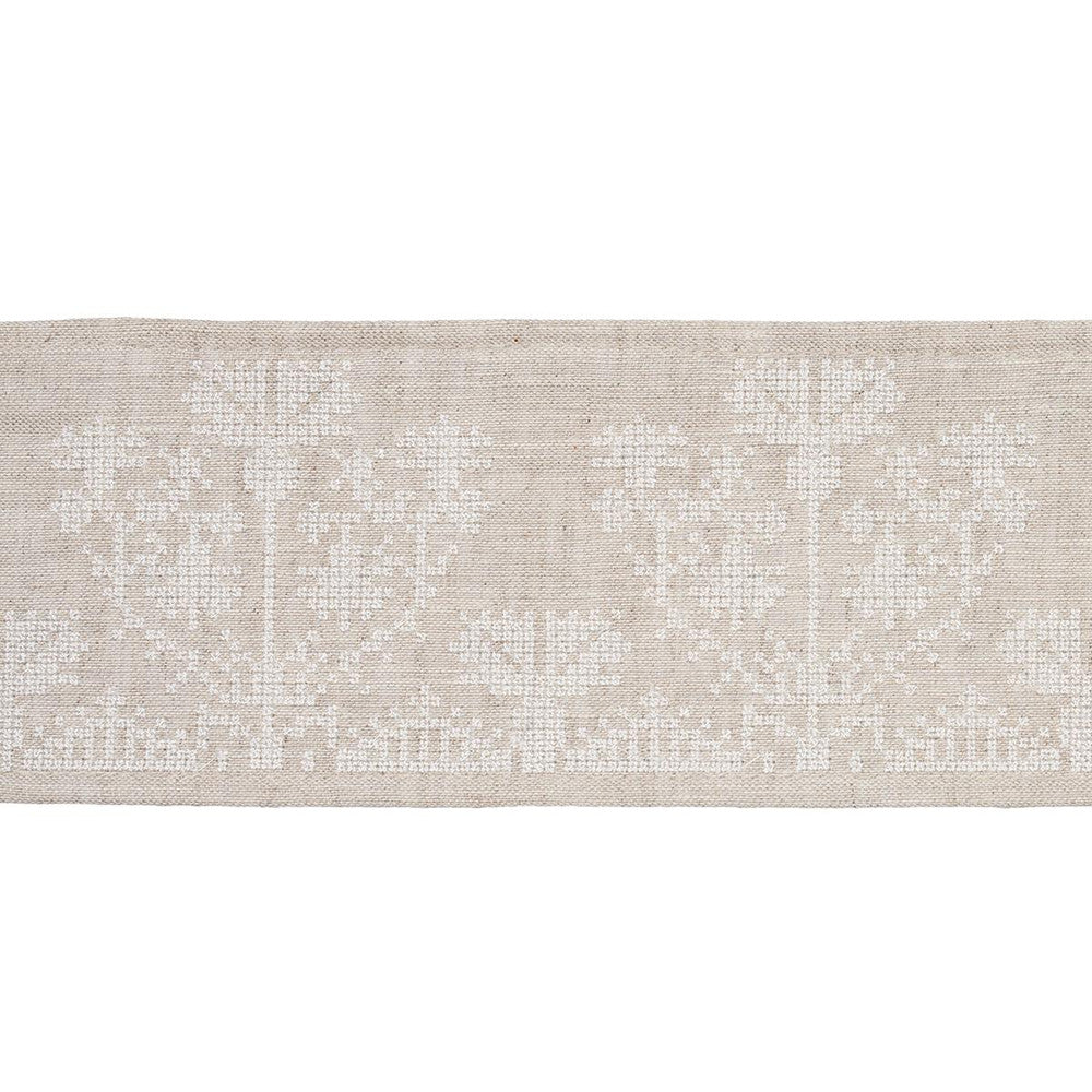 Custis Embroidered Tape Shell 81662 by Schumacher Designer Trim Williamsburg - Swanky Fabrics -
