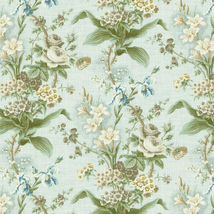 Lucinda Sky 682472 by WAVERLY Designer Fabric - 100% cotton Spain 57000 Horizontal: 27 and Vertical: 25.25 54  - Swanky Fabrics -