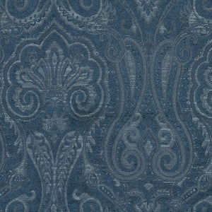 Clubroom Paisley Prussian 682541 By Waverly Designer Fabric