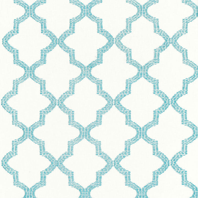 Tangier Embroidery Caribbean 68342 by Schumacher Fabric Schumacher Fabric Tangier Embroidery Caribbean 68342Fabric LINEN 85% INDIA </p><p>Repeat: H: HORZ. 3 1/2" (9CM) , V: VERT. 7 1/2" (19CM) 50 - Fabric Carolina -
