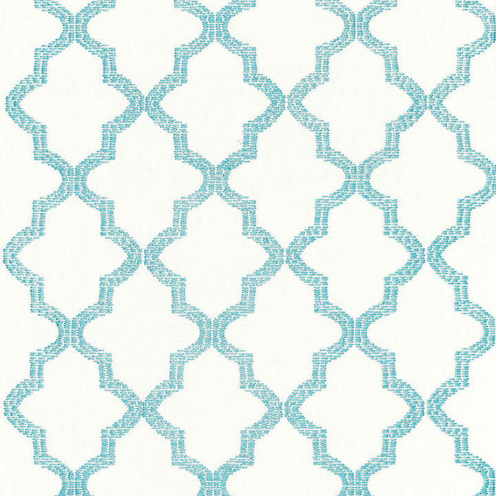 Tangier Embroidery Caribbean 68342 by Schumacher Fabric Schumacher Fabric Tangier Embroidery Caribbean 68342Fabric LINEN 85% INDIA </p><p>Repeat: H: HORZ. 3 1/2" (9CM) , V: VERT. 7 1/2" (19CM) 50 - Fabric Carolina -