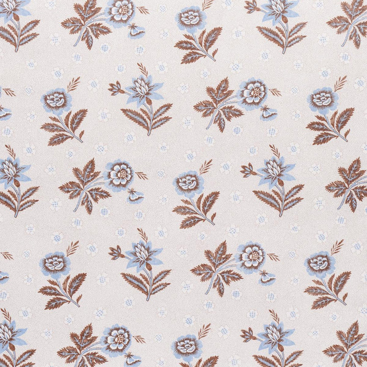 Colline Delft & Sepia 180542 by Schumacher Designer Fabric New Traditional: Provenal 2.5" - Swanky Fabrics -
