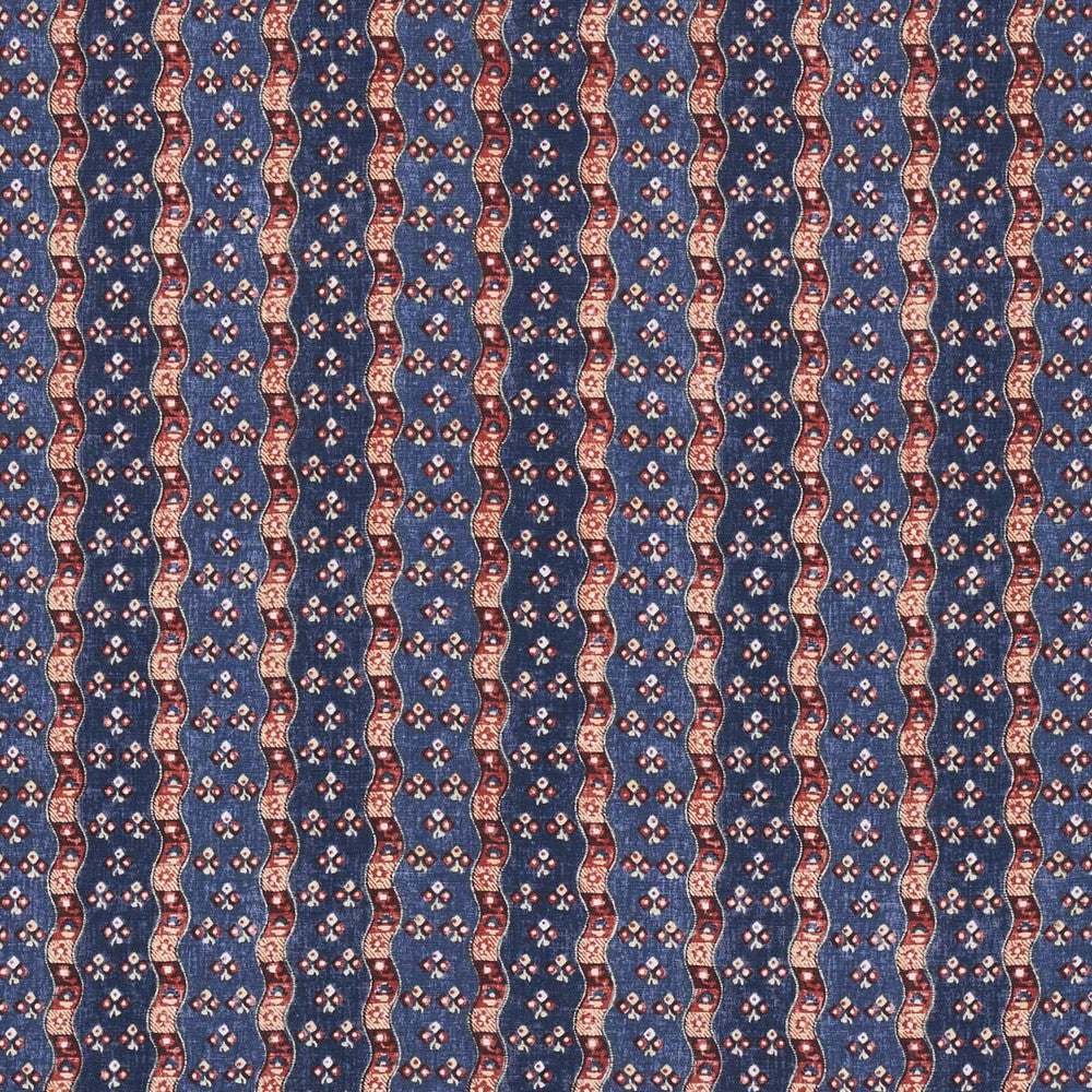 Ottilie Stripe Document 180560 by Schumacher Designer Fabric New Traditional: Provenal 5.12" - Swanky Fabrics -
