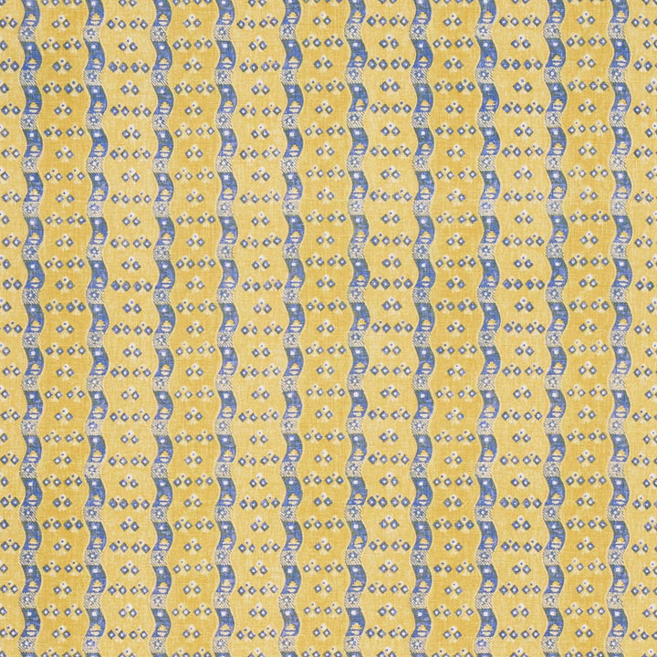 Ottilie Stripe Yellow 180562 by Schumacher Designer Fabric New Traditional: Provenal 5.12" - Swanky Fabrics -