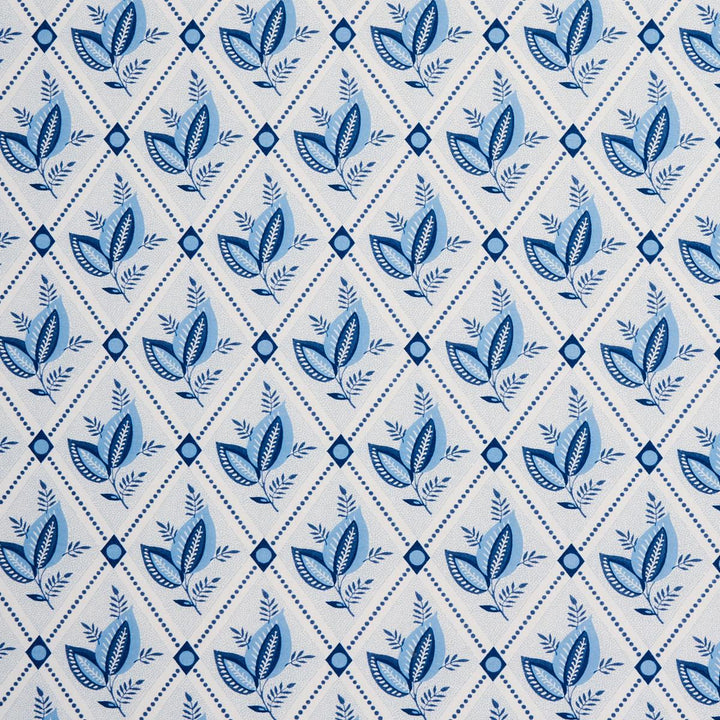 Basile Trellis Porcelain 180570 by Schumacher Designer Fabric New Traditional: Provenal 13.5" - Swanky Fabrics -