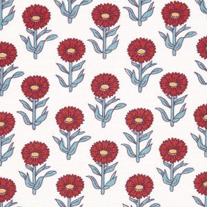 Adeline Rouge & Blue 180582 by Schumacher Designer Fabric