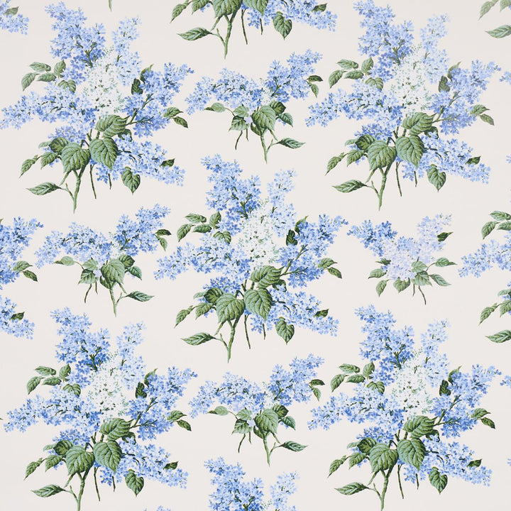 Proust'S Lilacs Blue 5014311 by Schumacher Designer Wallpaper Johnson Hartig 54.0" - Swanky Fabrics -