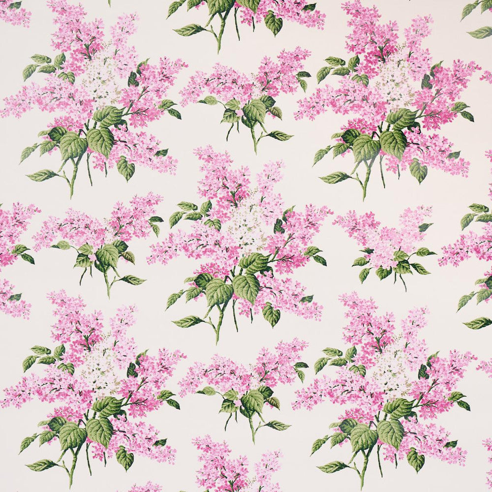 Proust'S Lilacs Pink 5014312 by Schumacher Designer Wallpaper Johnson Hartig 54.0" - Swanky Fabrics -