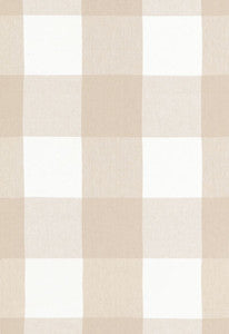 Key Largo Check Sahara 68371 by Schumacher Designer Fabric