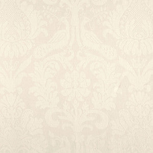 Anna Damask Blanc 68435 by Schumacher Designer Fabric