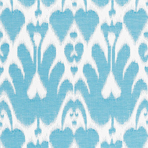 Lela Cotton Ikat Caribbean 68581 by Schumacher Designer Fabric