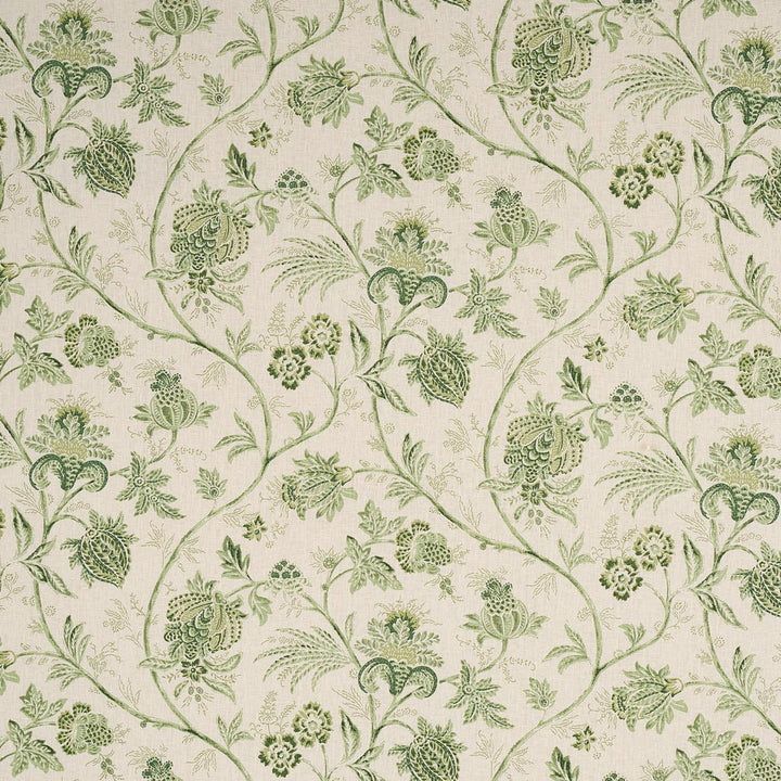 Chinoiserie Vine Leaf Green 176492 by Schumacher Designer Fabric Mark D. Sikes 18.0" - Swanky Fabrics -