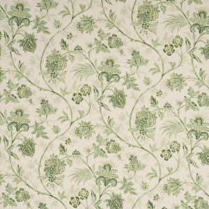 Chinoiserie Vine Leaf Green 176492 by Schumacher Designer Fabric
