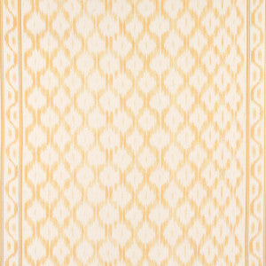 Santa Monica Ikat Yellow 176505 by Schumacher Designer Fabric
