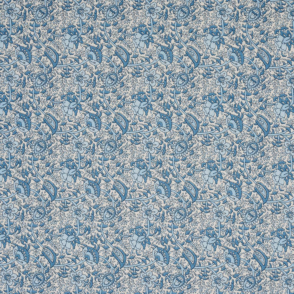 Daisy Indoor/Outdoor Indigo 180710 by Schumacher Designer Fabric Mark D. Sikes 54.0" - Swanky Fabrics -