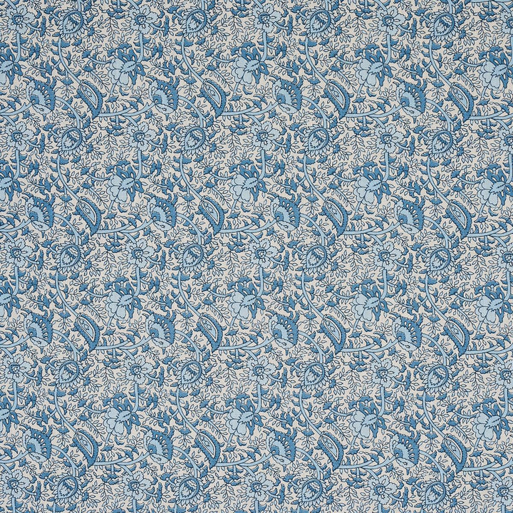 Daisy Indoor/Outdoor Indigo 180710 by Schumacher Designer Fabric Mark D. Sikes 54.0" - Swanky Fabrics -