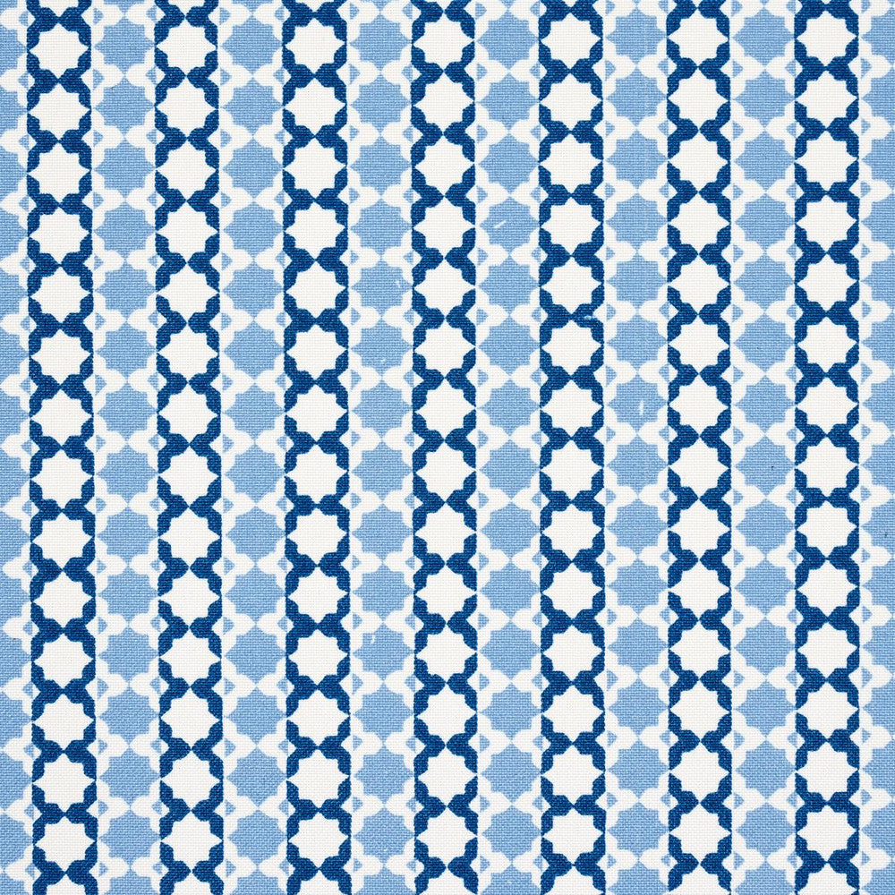 Posy Indoor/Outdoor Indigo 180750 by Schumacher Designer Fabric Mark D. Sikes 9.0" - Swanky Fabrics -