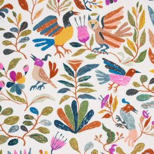 Canopy Multi Birds 180850 by Schumacher Designer Fabric