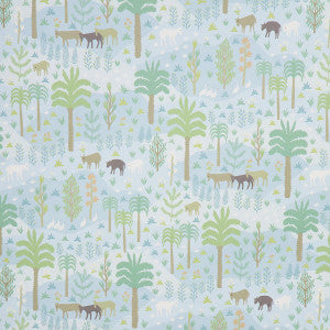 Las Colinas Blue 5013981 by Schumacher Designer Wallpaper