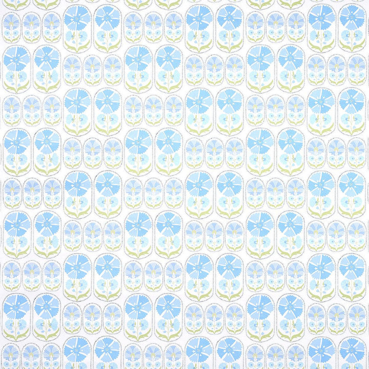 Anjuna Floral Sky 5014110 by Schumacher Designer Wallpaper Bohemia 27.0" - Swanky Fabrics -