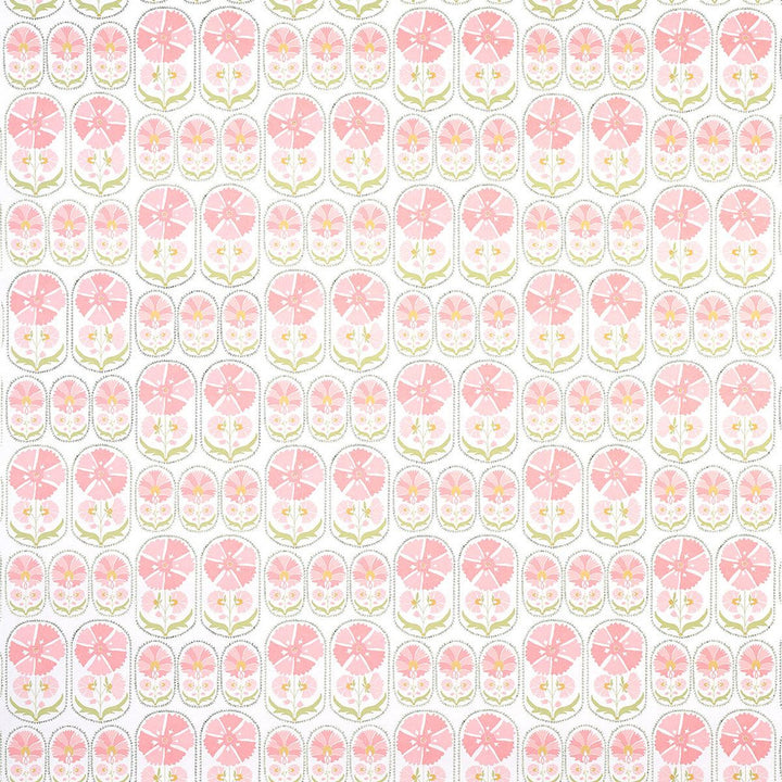 Anjuna Floral Blush 5014112 by Schumacher Designer Wallpaper Bohemia 27.0" - Swanky Fabrics -