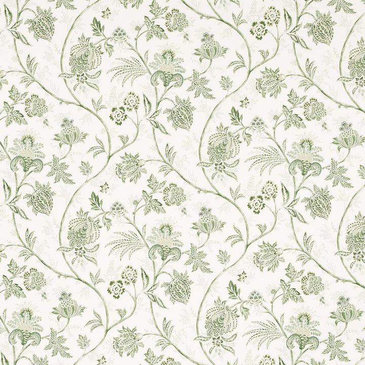 Chinoiserie Vine Leaf Green 5014351 by Schumacher Designer Wallpaper Mark D. Sikes 18.0" - Swanky Fabrics -