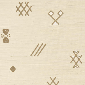 Samsun Sisal Natural 5014540 by Schumacher Designer Wallpaper