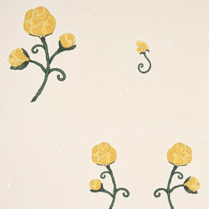 Rhinestone Cowboy Bright Yellow 5014581 by Schumacher Designer Wallpaper