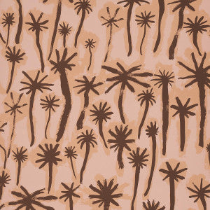 Palmitas Coral 5014600 by Schumacher Designer Wallpaper