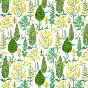 Pandora Embroidery Green 71472 by Schumacher Designer Fabric