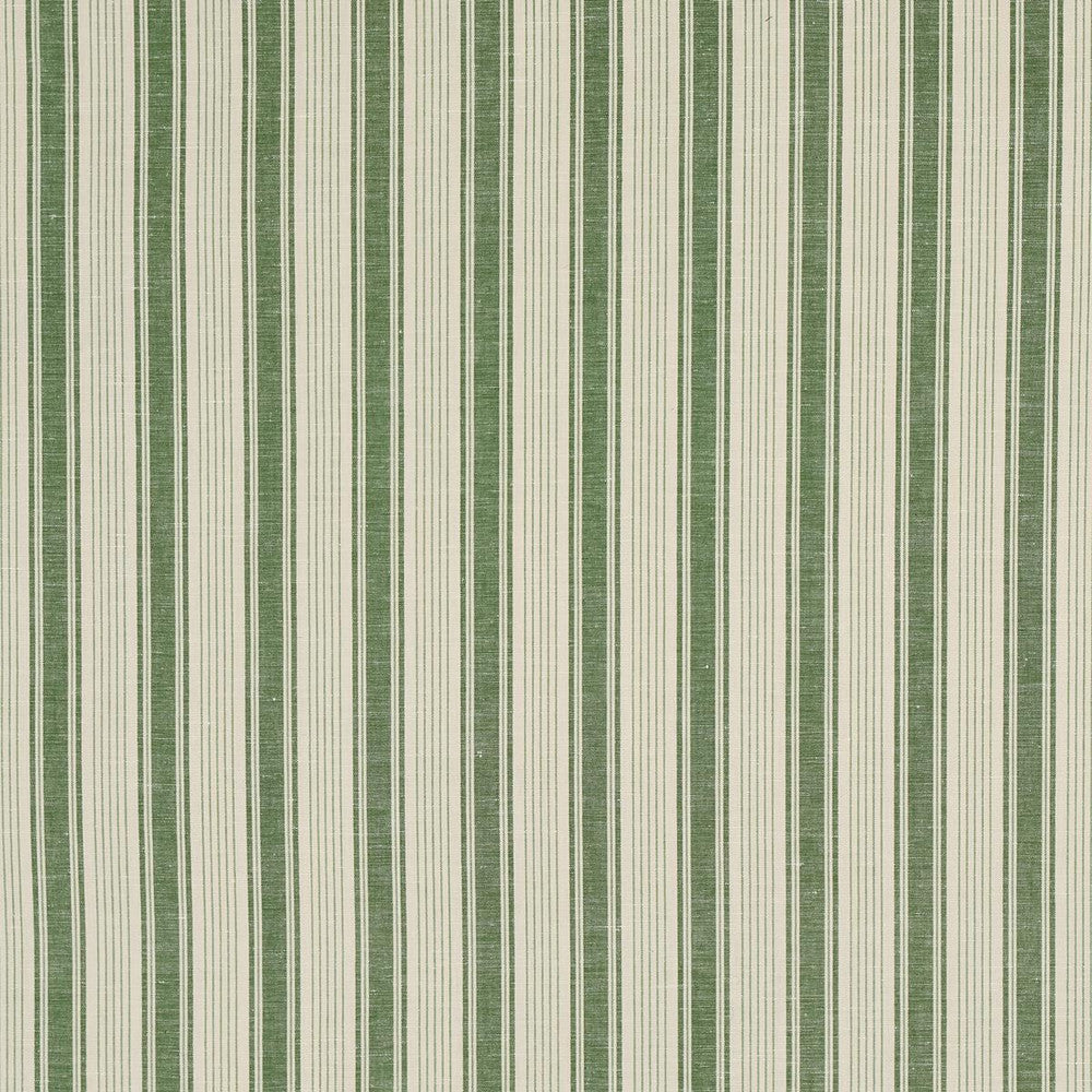 Ojai Stripe Leaf Green 73005 by Schumacher Designer Fabric Mark D. Sikes 2.75" - Swanky Fabrics -