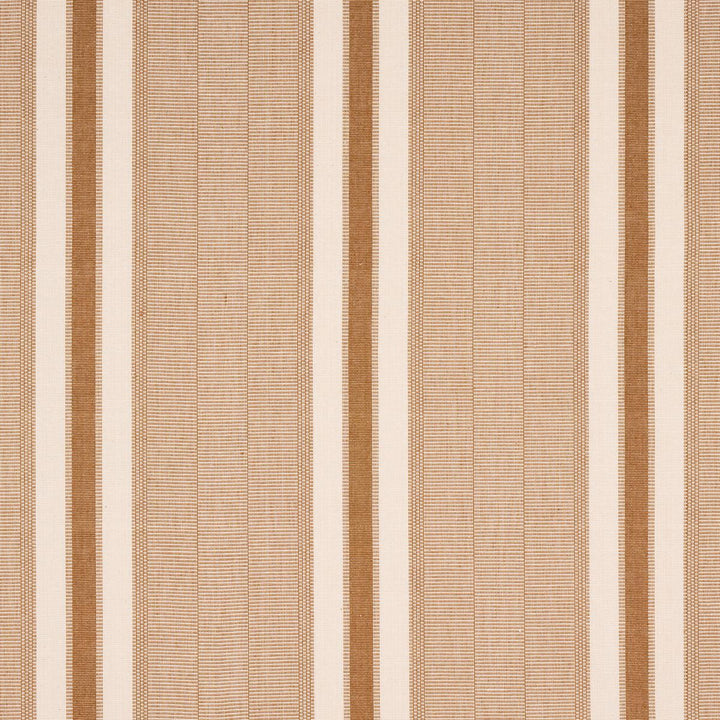 Ipala Hand Woven Stripe Carmel 78835 by Schumacher Designer Fabric A Rum Fellow 9.38" - Swanky Fabrics -