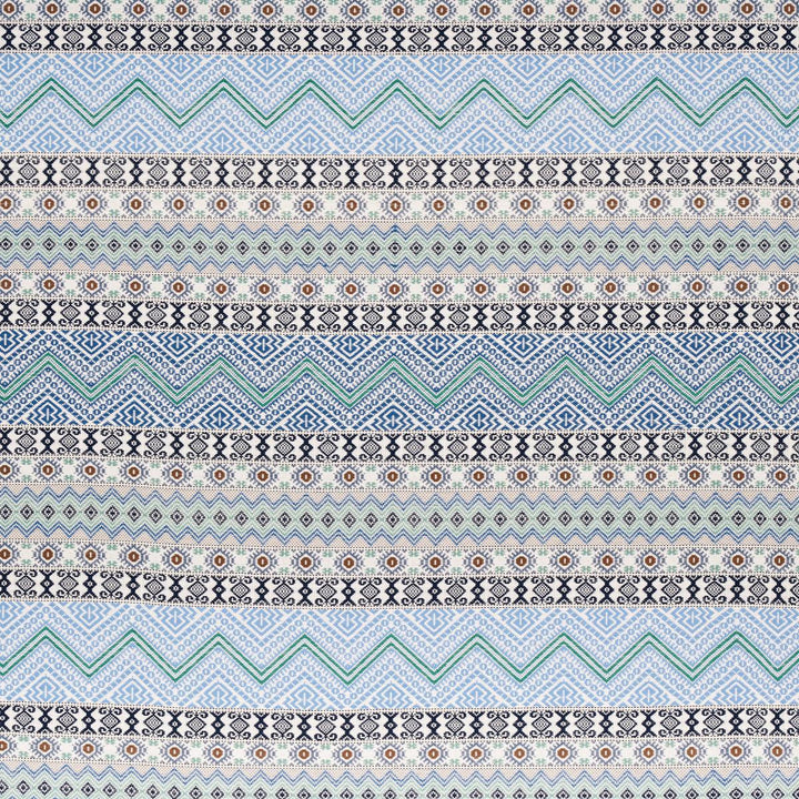 Holmul Hand Woven Blue 78921 by Schumacher Designer Fabric A Rum Fellow 2.88" - Swanky Fabrics -