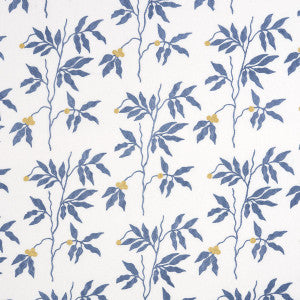 Lilla Embroidery Blue 80432 by Schumacher Designer Fabric