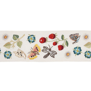 Royal Silk Embroidery Multi 81240 by Schumacher Designer Trim