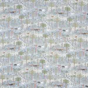 Las Colinas Scenic Tapestry Blue 81961 by Schumacher Designer Fabric