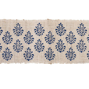 Leila Hand Block Matka Tape Indigo 82130 by Schumacher Designer Trim