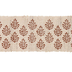 Leila Hand Block Matka Tape Sienna 82131 by Schumacher Designer Trim