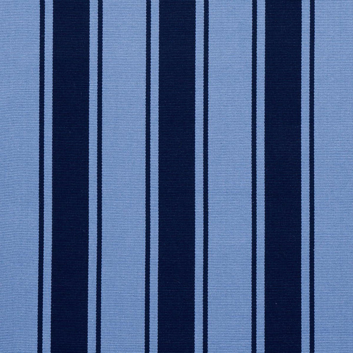 Tangier Stripe Blue Tonal 82270 by Schumacher Designer Fabric Johnson Hartig 5.88" - Swanky Fabrics -