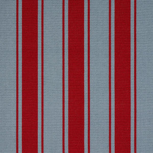 Tangier Stripe Teal & Red 82272 by Schumacher Designer Fabric