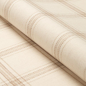 Blackburn Merino Plaid Ivory 82340 by Schumacher Designer Fabric
