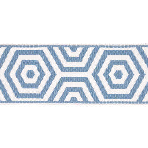 Bees Knees Indoor/Outdoor Tape Sky 82453 by Schumacher Designer Trim