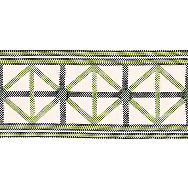 Napoleon Indoor/Outdoor Tape Moss 82461 by Schumacher Designer Trim Mary Mcdonald 2.0" - Swanky Fabrics -