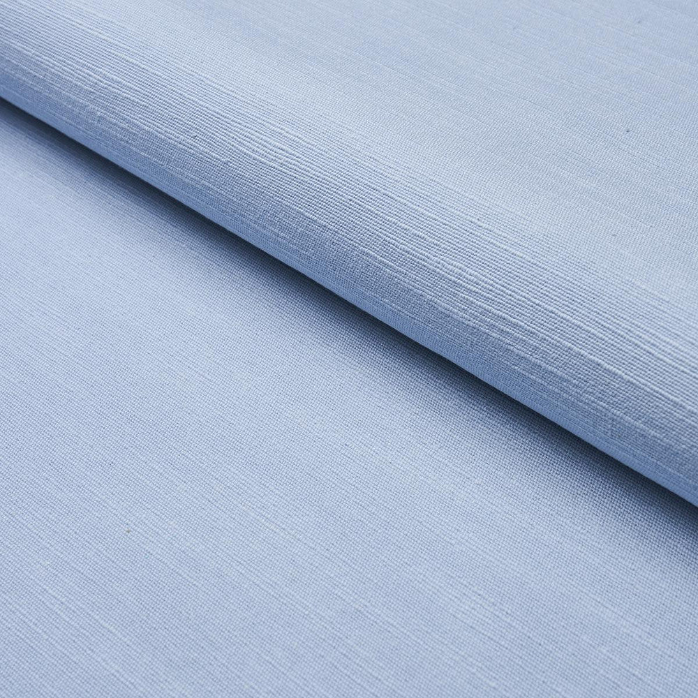 Annabel Cotton Sky 82560 by Schumacher Designer Fabric Perfect Basics: Cotton - Swanky Fabrics -