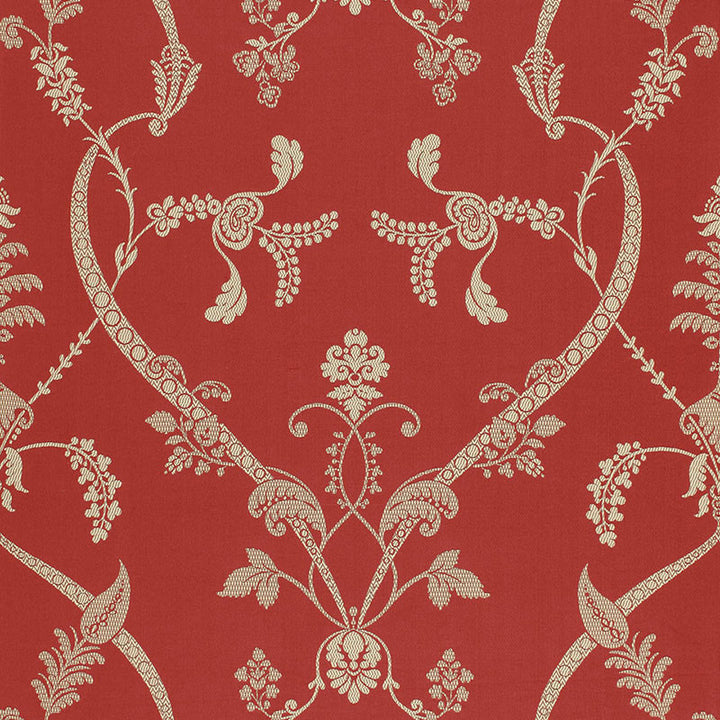 Parc Monceau Grenadine 68622 by Schumacher Designer Fabric TIMOTHY CORRIGAN See Sample INDIA MEDIUM DUTY </p><p>Repeat: Horizontal: 27 3/4" (70CM) and Vertical: 27 7/8" (71CM) 55 1/2" WIDE (141CM) - Swanky Fabrics -