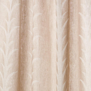 Acanthus Stripe Sheer Taupe 180800 by Schumacher Designer Fabric