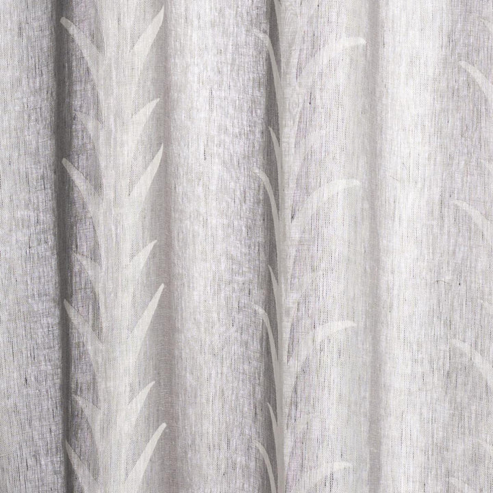 Acanthus Stripe Sheer Carbon 180801 by Schumacher Designer Fabric Essentials: Sheers & Casements 5.0" - Swanky Fabrics -